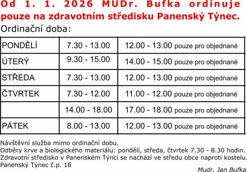 provozní doba