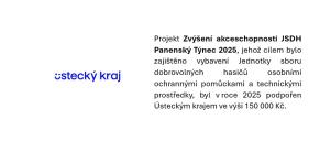 Zvýšení akceschopnosti JSDH Panenský Týnec